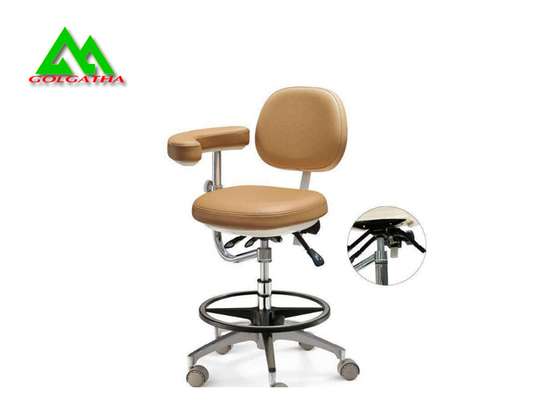 China A cadeira dental ergonômica do tamborete móvel do assistente dental com ascendente &amp; controla para baixo fornecedor