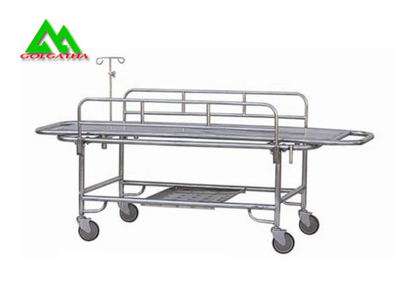 China Cama de hospital da maca com o equipamento das urgências das rodas de aço inoxidável fornecedor
