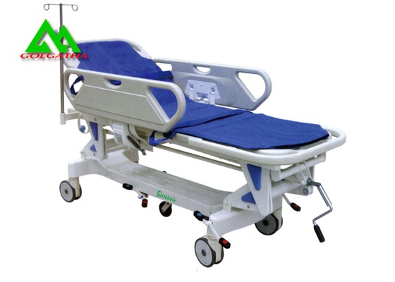 China Altura elétrica do trole da cama da maca da ambulância da emergência do hospital ajustável fornecedor