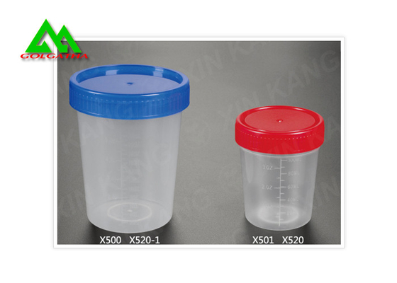 China Frascos plásticos médicos do espécime com tampas, copos estéreis do espécime de urina para a coleção fornecedor
